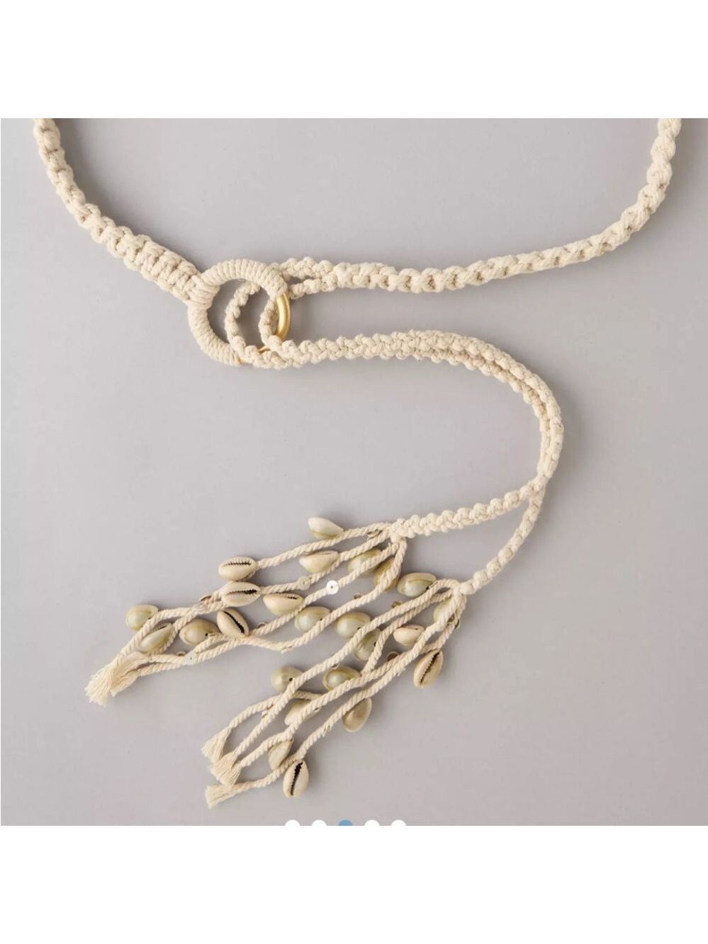 Macrame Carry Strap + Belt Multifunction Multipurpose NEW Handcrafted Natural - Picture 14 of 16